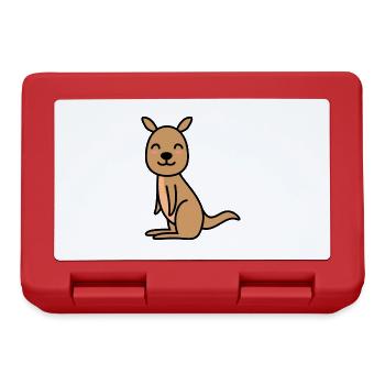 Kangaroo Comic - Lunchbox - red - Front