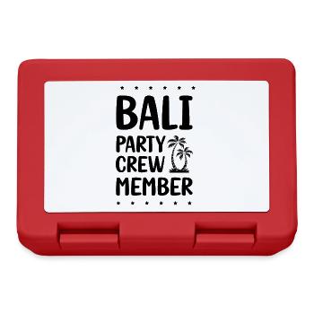 Bali Party Crew - Lunchbox - red - Front