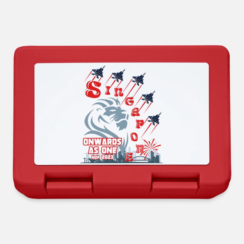 FÊTE NATIONALE DE SINGAPOUR 2023, À PARTIR DE L’UNITÉ D’ACTION - Boîte à goûter - rouge