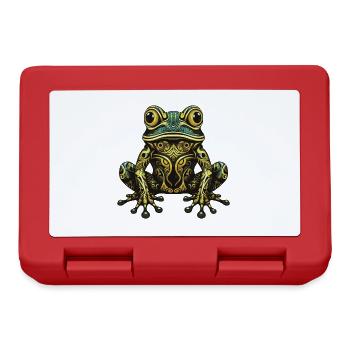 Portrait de grenouille - Boîte à goûter - rouge - Devant