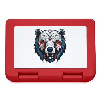 Polar Bear Portrait Polar Bear - Lunchbox - red - Front