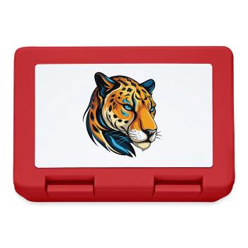 Portrait de guépard - Boîte à goûter - rouge - Devant