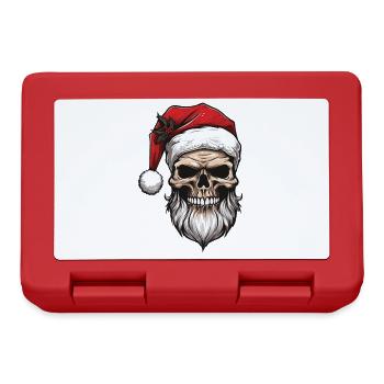 Santa Claus Skull Christmas - Lunchbox - red - Front