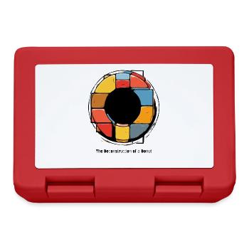 The deconstruction of a doughnut - Lunchbox - red - Front