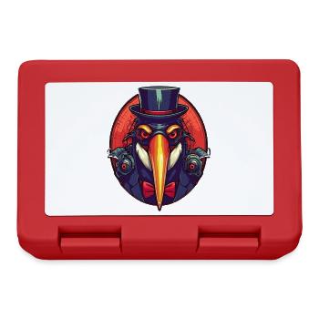 Cool Gangster Penguin - Lunchbox - red - Front