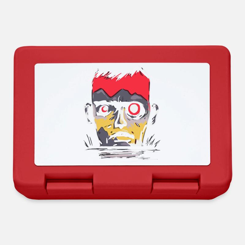 Japanese Red Sun: Look, a Monster - Lunchbox - red