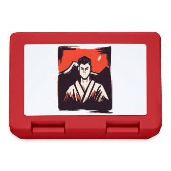 Japanische Rote Sonne: Kampfkunst Karate - Brotdose - Rot - Vorne