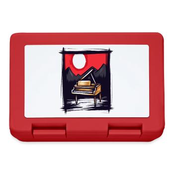 Japanese Red Sun: Nature Piano - Lunchbox - red - Front