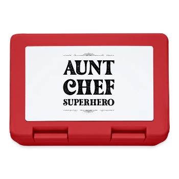 Aunt Superhero - Lunchbox - red - Front