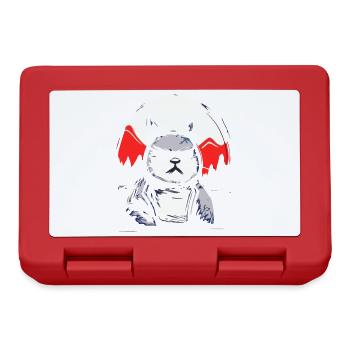 Japanese Red Sun: Cool Sunglasses Cat - Lunchbox - red - Front