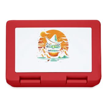 A cup full of Wizard Cat - Lunchbox - red - Front