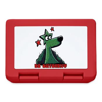 Be Different: Funny-Looking Star Dog - Lunchbox - red - Front