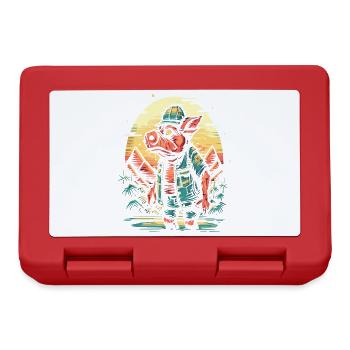 Pig Pig Farmer: on the Palm Island - Lunchbox - red - Front