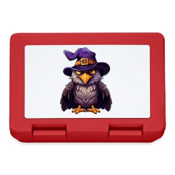 Eagle witch hat. Funny Halloween costume for - Lunchbox - red - Front