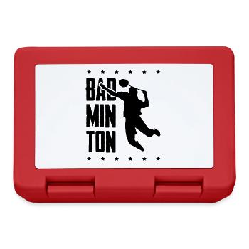 Badminton Sports - Lunchbox - red - Front
