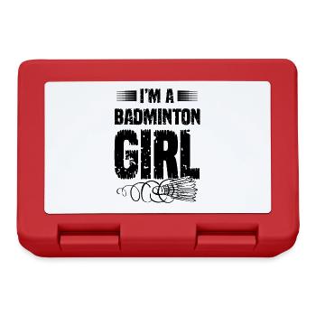 Badminton Fille - Boîte à goûter - rouge - Devant