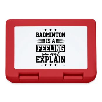 Badminton Sports - Lunchbox - red - Front