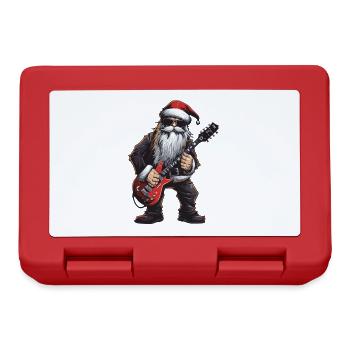 Weihnachtsmann Gitarre Santa - Brotdose - Rot - Vorne