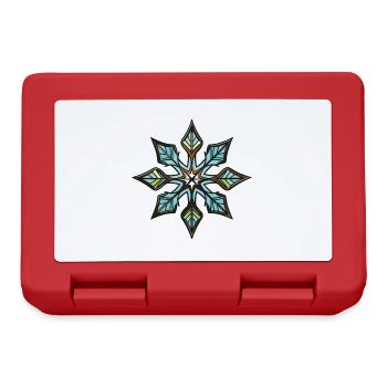 Frost Symbol Star Winter Snow - Lunchbox - red - Front