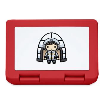 Igloo Eskimo Winter Comic - Lunchbox - red - Front