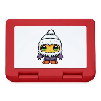 Cold Winter Comic Eskimo - Lunchbox - red - Front