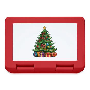 sapin Noël sapin - Boîte à goûter - rouge - Devant