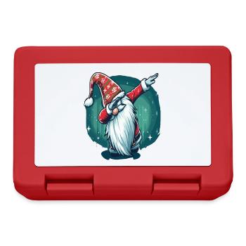 Dabbing Gnome de Noël - Boîte à goûter - rouge - Devant