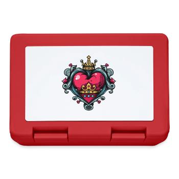 Heart Symbol Crown Love - Lunchbox - red - Front