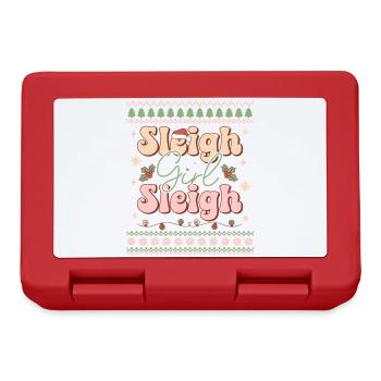 Hässlicher Weihnachtspullover - Brotdose - Rot - Vorne