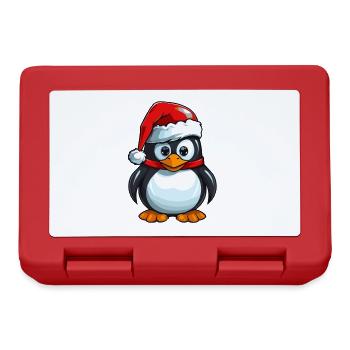Penguin Christmas Animal - Lunchbox - red - Front