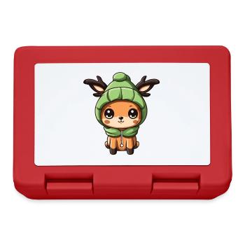 Deer Cute Winter - Lunchbox - red - Front