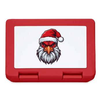 Rooster Head Christmas Portrait - Lunchbox - red - Front