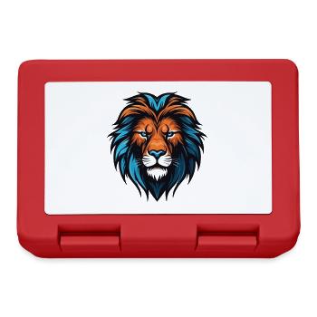 Lion Head - Lunchbox - red - Front