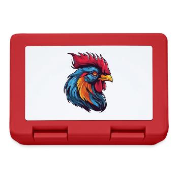 Rooster Portrait - Lunchbox - red - Front