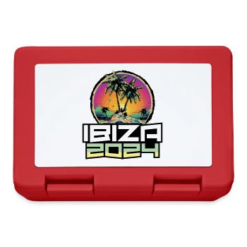 Ibiza 2024 Holiday Palm Trees - Lunchbox - red - Front