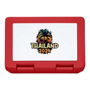 Thaïlande 2024 Dicton de vacances - Boîte à goûter - rouge - Devant