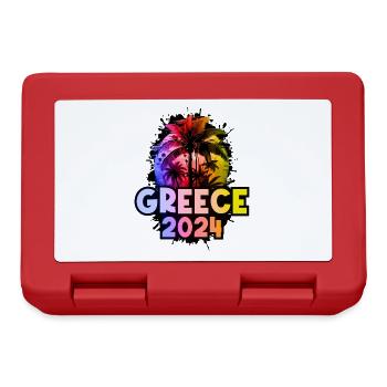 Greece 2024 Holiday Colorful - Lunchbox - red - Front