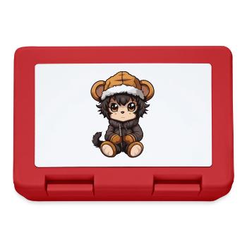 Singe Animal Bébé Bande Dessinée - Boîte à goûter - rouge - Devant
