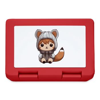 Écureuil Animal bébé bande dessinée - Boîte à goûter - rouge - Devant