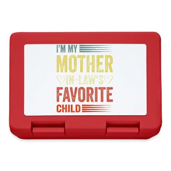 Je suis ma mère dans faible préféré enfant fils fille - Boîte à goûter - rouge - Devant