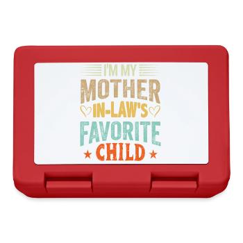 Je suis ma mère dans faible préféré enfant fils fille - Boîte à goûter - rouge - Devant