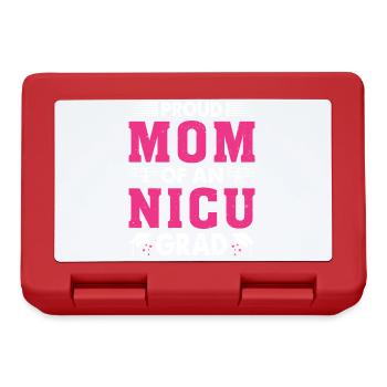 Proud Mom of an Nicu Graduate Grad Nicu Mom - Brotdose - Rot - Vorne