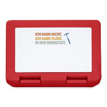Workshop Plans - For Do-It-Yourselfers and Hobbyists - Lunchbox - red - Front