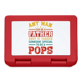 Father Someone Pops Father's Day Father Gifts - Brotdose - Rot - Vorne