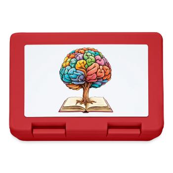 Reading Forms Mindset Growth Artwork Tree - Lunchbox - red - Front