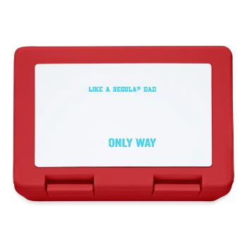 Ski Dad Like a Regular Dad Ski Gifts for Skiers - Brotdose - Rot - Vorne