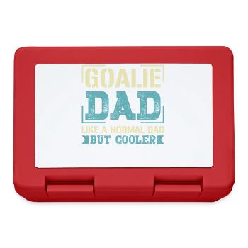 Goalie Dad Like a Regular Dad Ice Hockey Gifts - Brotdose - Rot - Vorne