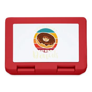 Life Is Short, Eat Donuts - Sweet Life - Lunchbox - red - Front
