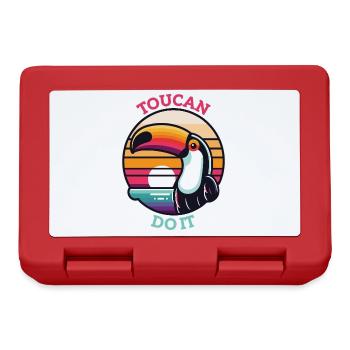 Toucan Do It - Funny Toucan Pun - Lunchbox - red - Front