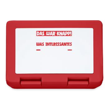 That was close, you almost said something interesting - Lunchbox - red - Front